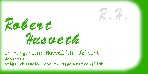 robert husveth business card